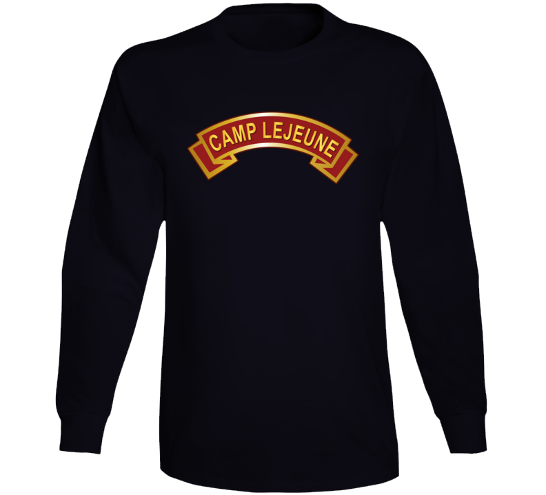 Usmc - Camp Lejune Nc Scroll Long Sleeve