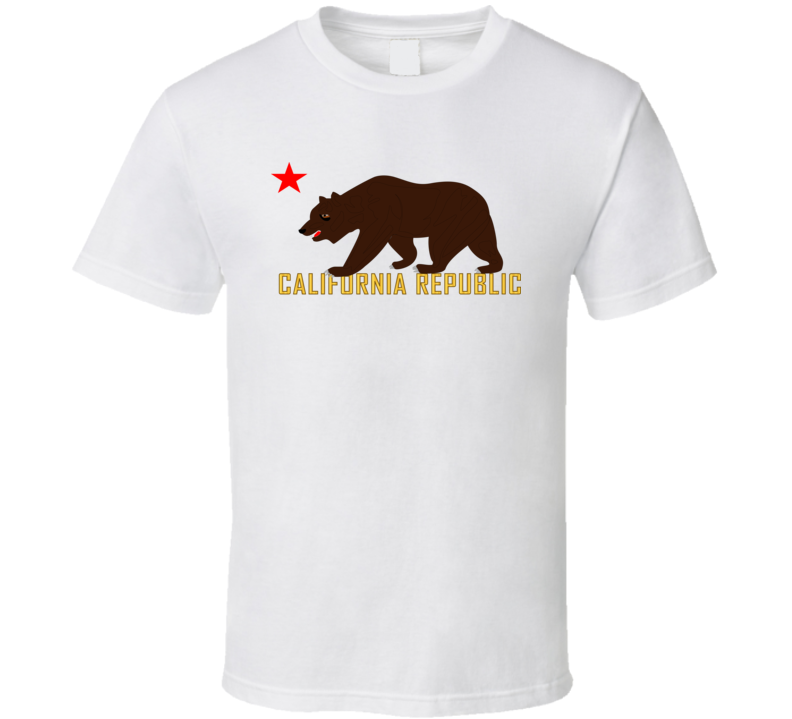 Govt - California Bear Star And Republic T Shirt