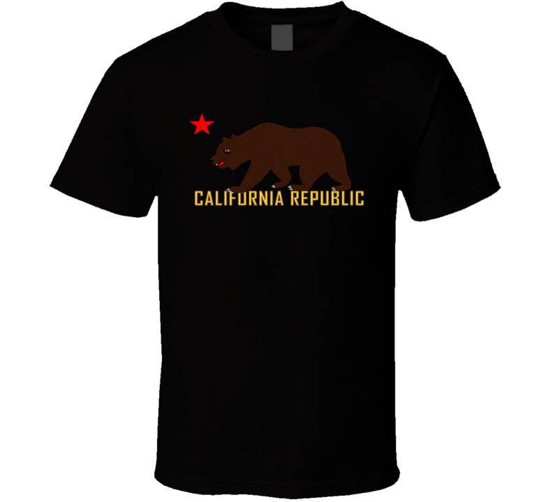Govt - California Bear Star And Republic T Shirt