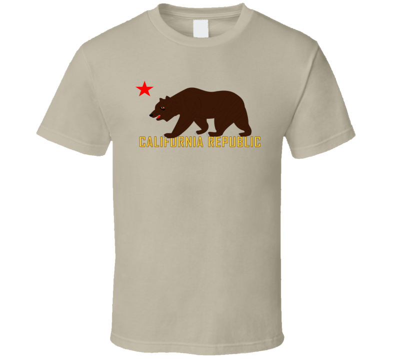 Govt - California Bear Star And Republic T Shirt