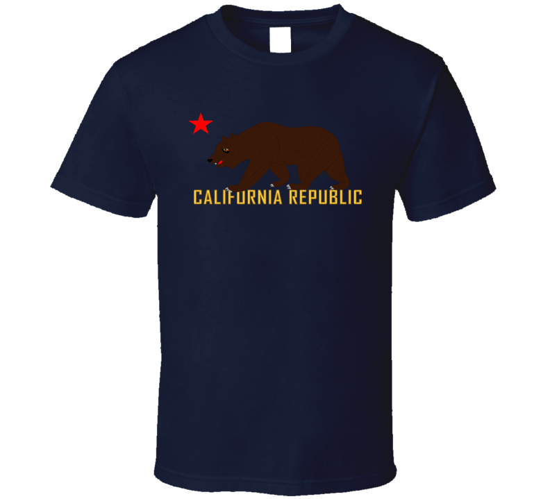 Govt - California Bear Star And Republic T Shirt
