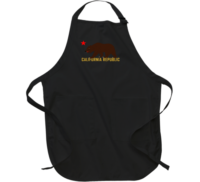 Govt - California Bear Star And Republic Apron