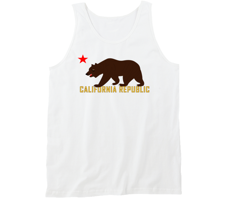 Govt - California Bear Star And Republic Tanktop
