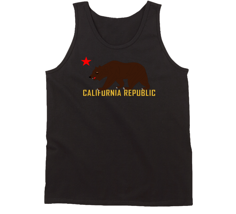 Govt - California Bear Star And Republic Tanktop