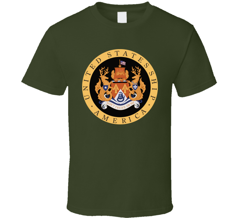 Navy - Uss America (cv-66) Wo Txt T Shirt