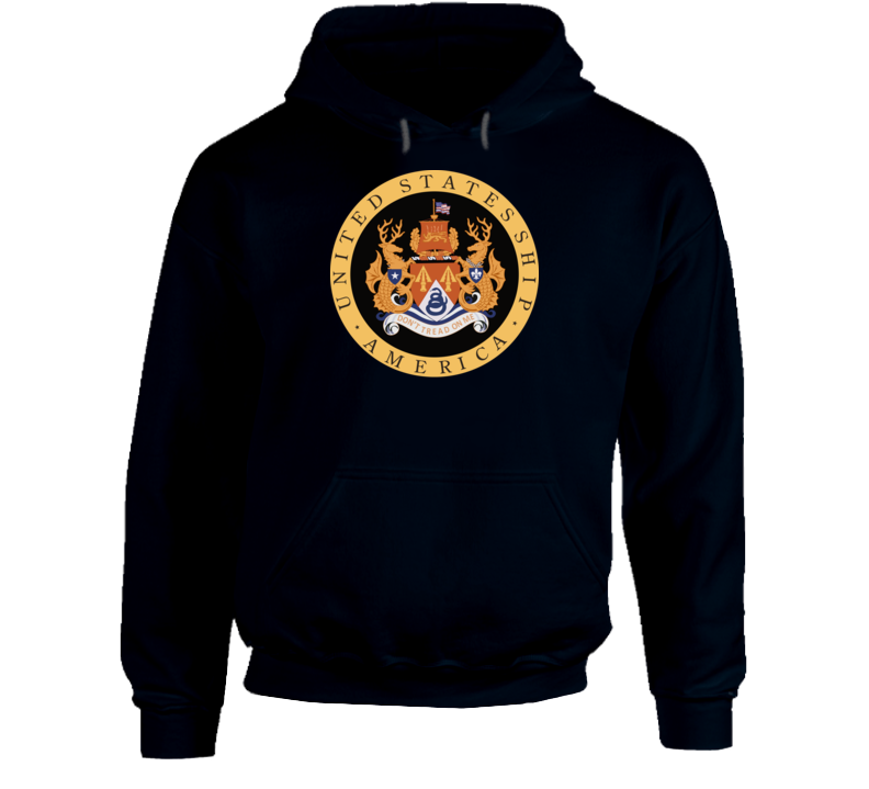 Navy - Uss America (cv-66) Wo Txt Hoodie