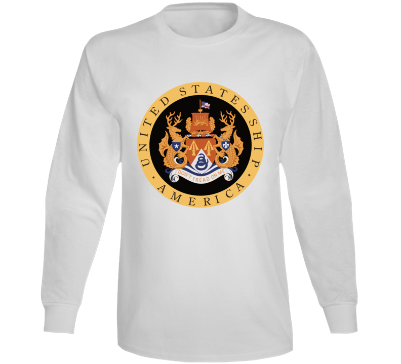 Navy - Uss America (cv-66) Wo Txt Long Sleeve