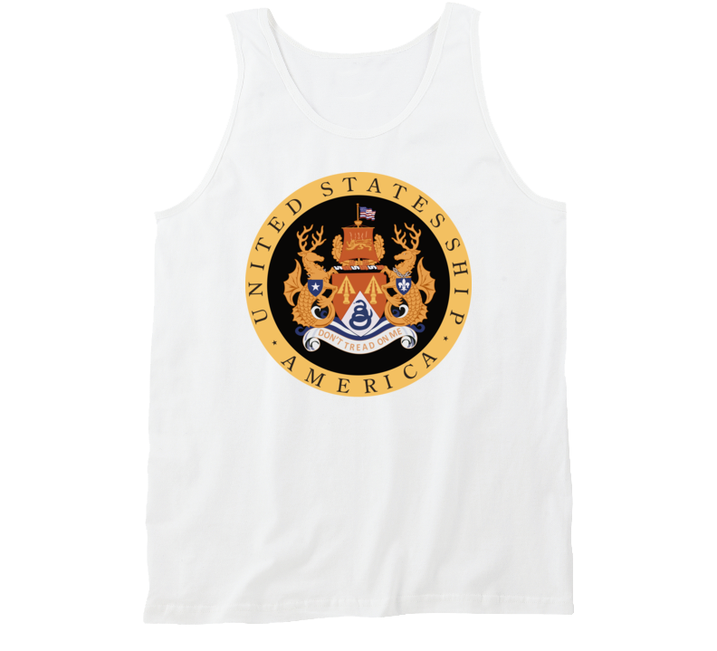 Navy - Uss America (cv-66) Wo Txt Tanktop