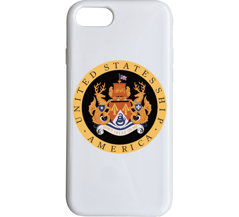 Navy - Uss America (cv-66) Wo Txt Phone Case