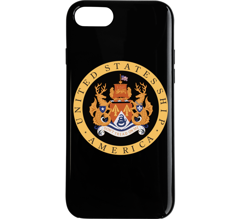 Navy - Uss America (cv-66) Wo Txt Phone Case