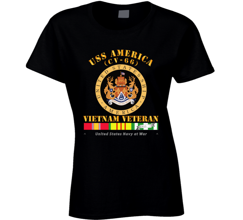 Navy - Uss America (cv-66) - Vietnam Vet W Vn Svc Ladies