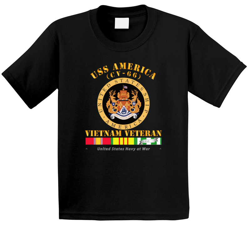 Navy - Uss America (cv-66) - Vietnam Vet W Vn Svc Kids