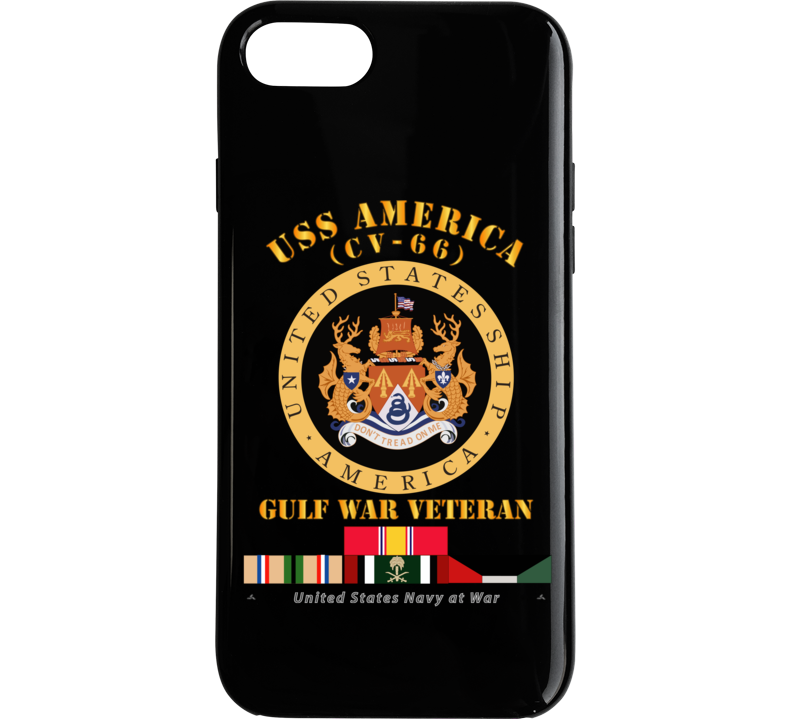 Navy - Uss America (cv-66) - Gulf War Vet W Gulf  War Svc Phone Case