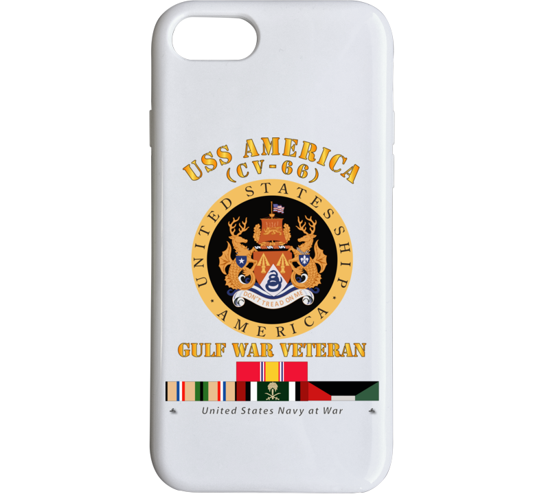 Navy - Uss America (cv-66) - Gulf War Vet W Gulf  War Svc Phone Case
