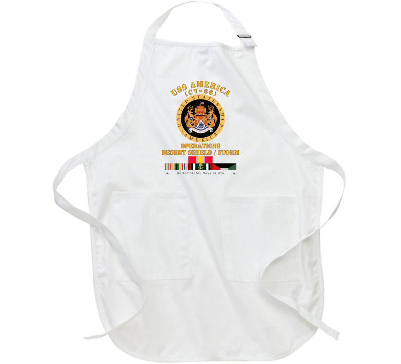 Navy - Uss America (cv-66) - Opns Ds - Ds W Gulf  War Svc Apron
