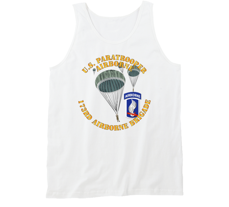 Army - Us Paratrooper - 173rd Airborne Bde Wo Shadow Tanktop