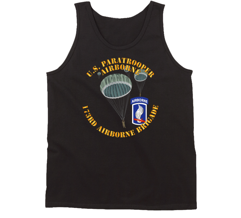Army - Us Paratrooper - 173rd Airborne Bde Wo Shadow Tanktop