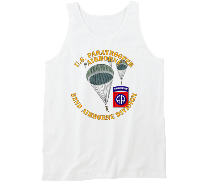 Army - Us Paratrooper - 82nd Wo Shadow Tanktop