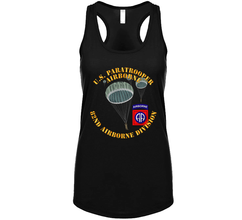 Army - Us Paratrooper - 82nd Wo Shadow Ladies Tanktop