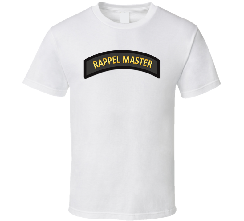 Army - Rappel Master Tab Black - Gold T Shirt