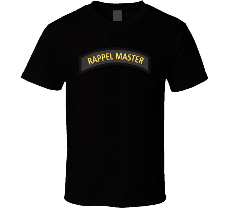 Army - Rappel Master Tab Black - Gold T Shirt