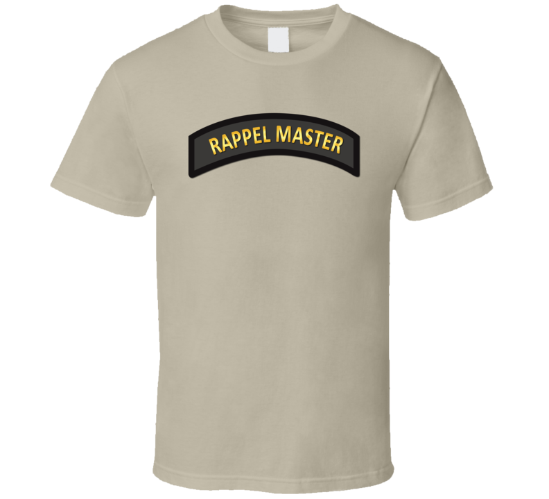 Army - Rappel Master Tab Black - Gold T Shirt