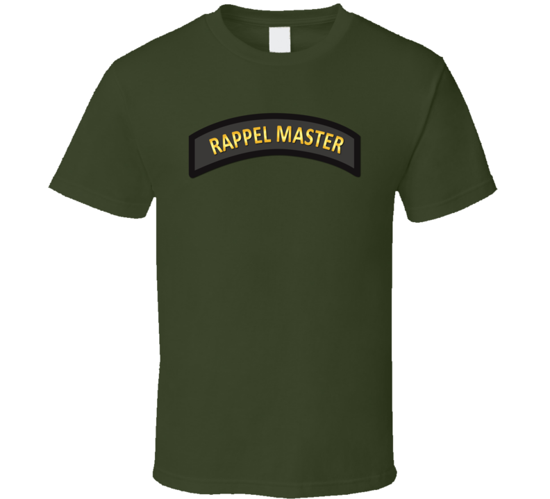 Army - Rappel Master Tab Black - Gold T Shirt