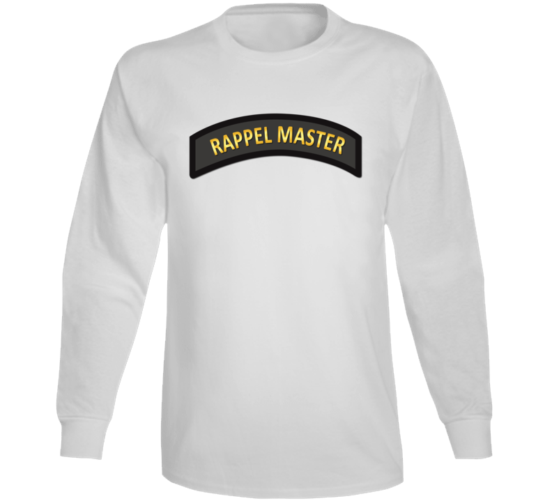 Army - Rappel Master Tab Black - Gold Long Sleeve