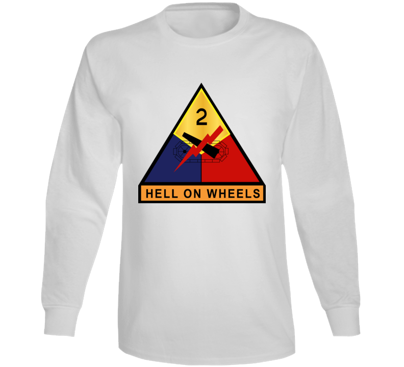 Army - 2nd Armored - Hell On Wheels Wo Txt Long Sleeve