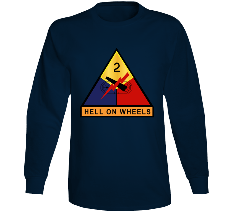 Army - 2nd Armored - Hell On Wheels Wo Txt Long Sleeve