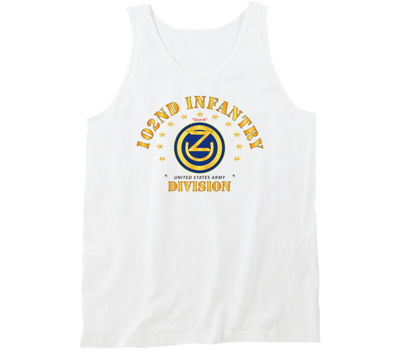 Army - 102nd Infantry Division - Ozark Wo Drop Tanktop