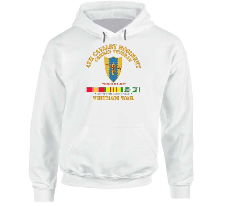 Army - 4th Cav- Vietnam War W Vn Svc Hoodie