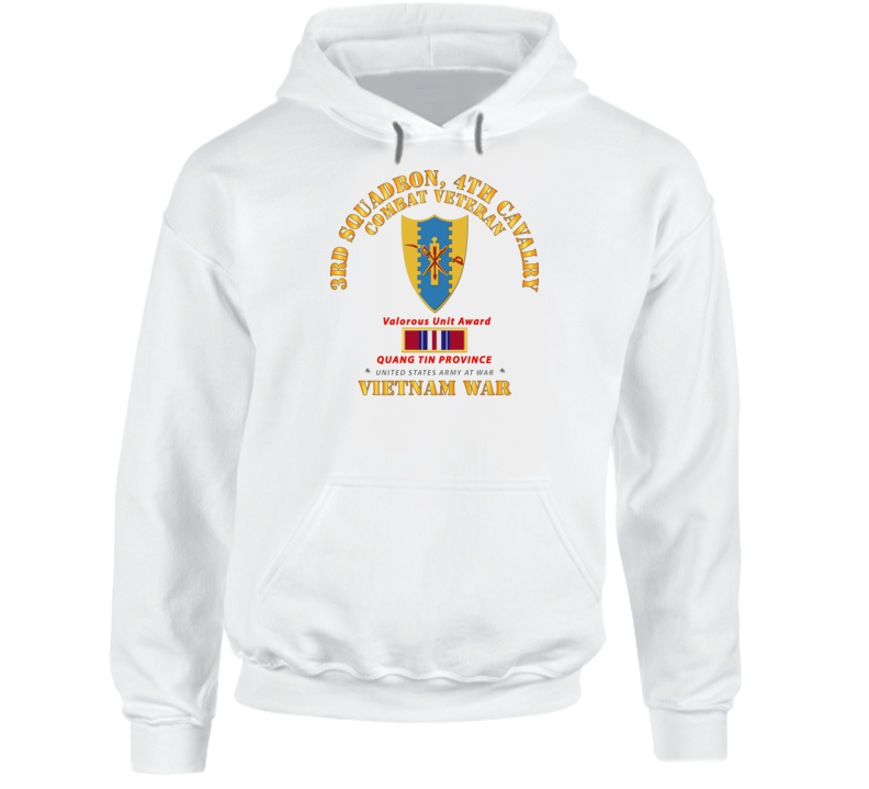 Army - 3rd Squadron 4th Cav- Vietnam War W Vua - Quang Tin Hoodie