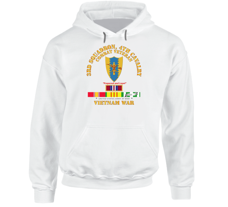 Army - 3rd Squadron 4th Cav- Vietnam War W Vn Svc Plus Hoodie