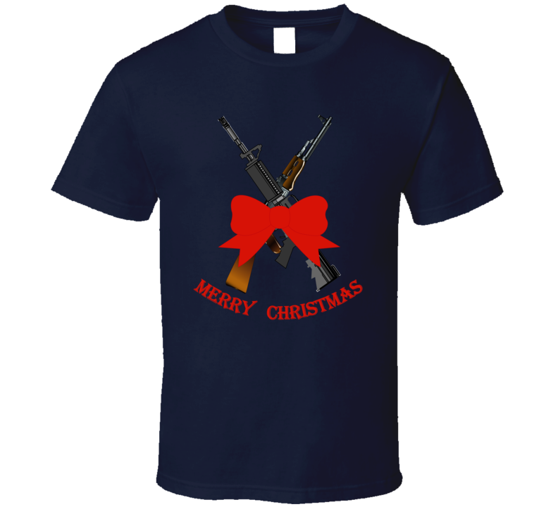 Weapons - Christmas Rifles - M4 - Ak T Shirt