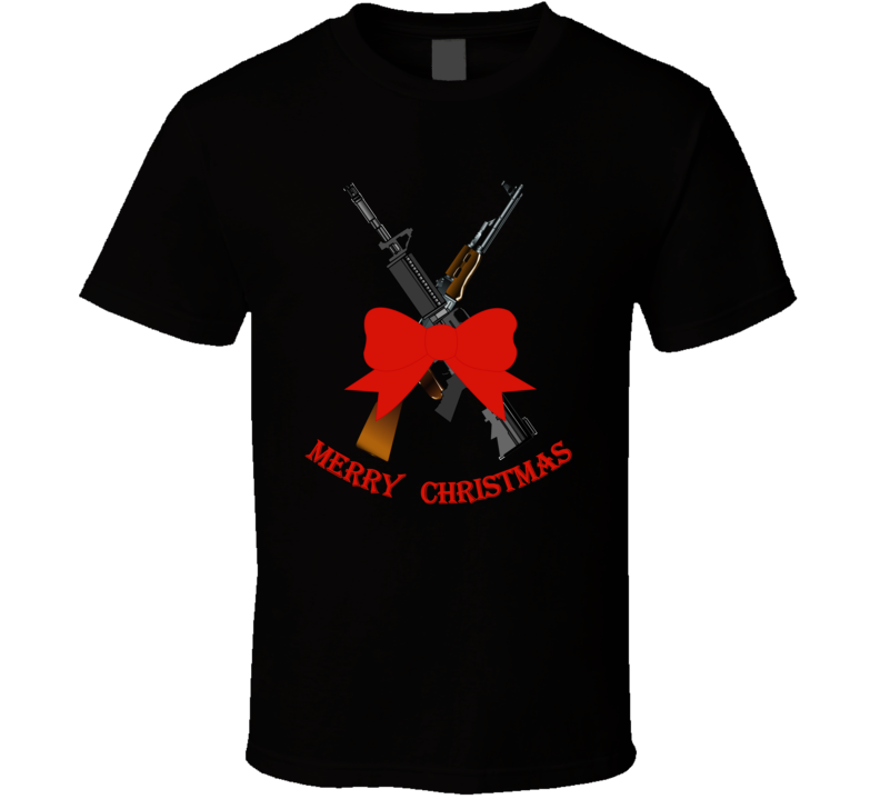 Weapons - Christmas Rifles - M4 - Ak T Shirt