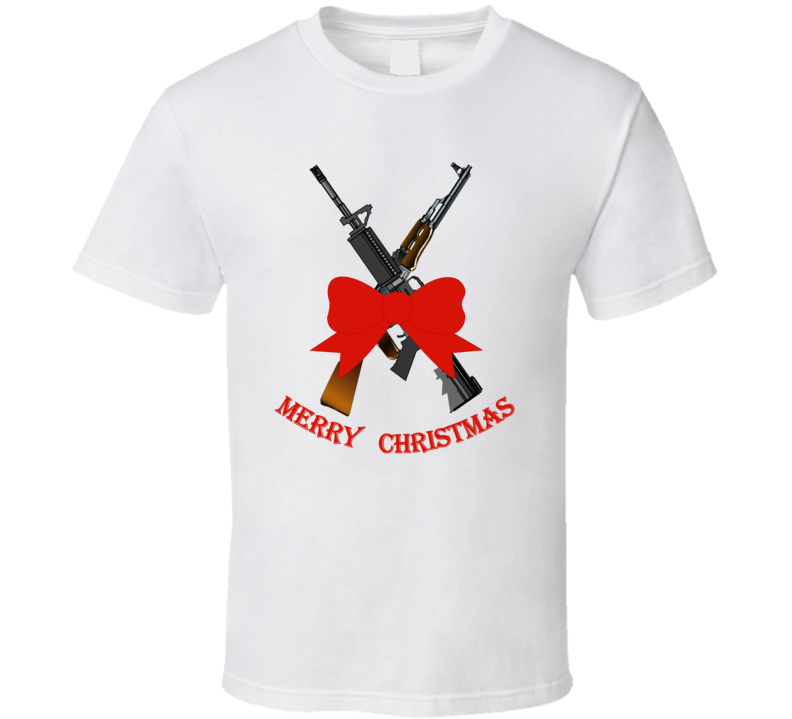 Weapons - Christmas Rifles - M4 - Ak T Shirt