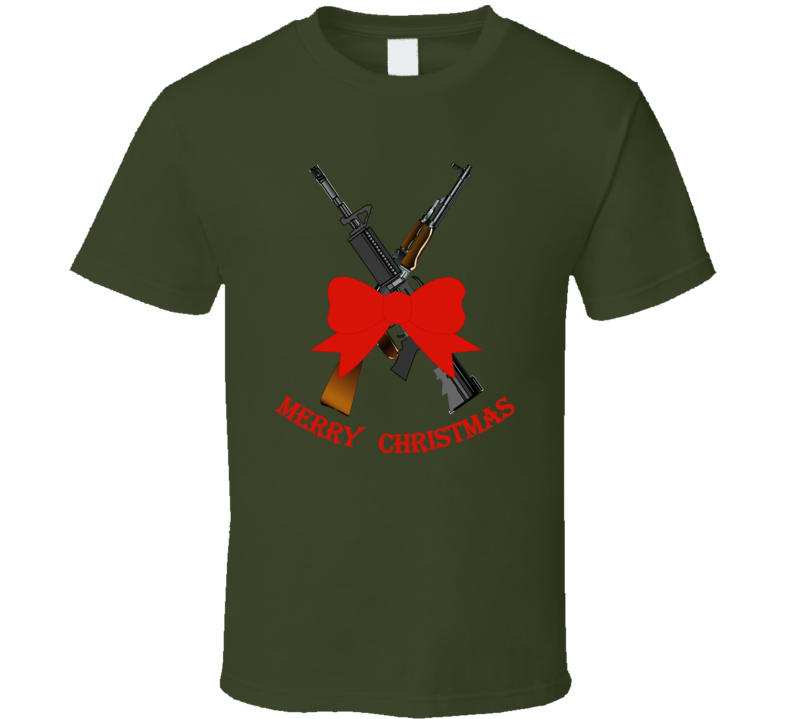 Weapons - Christmas Rifles - M4 - Ak T Shirt