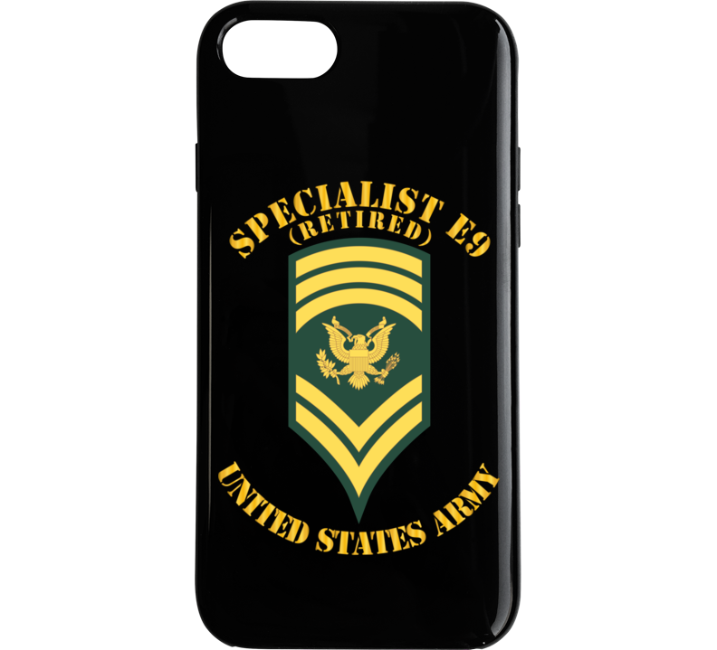 Army - Enlisted - Spc 9 - Specialist E9  - Std - Retired Phone Case
