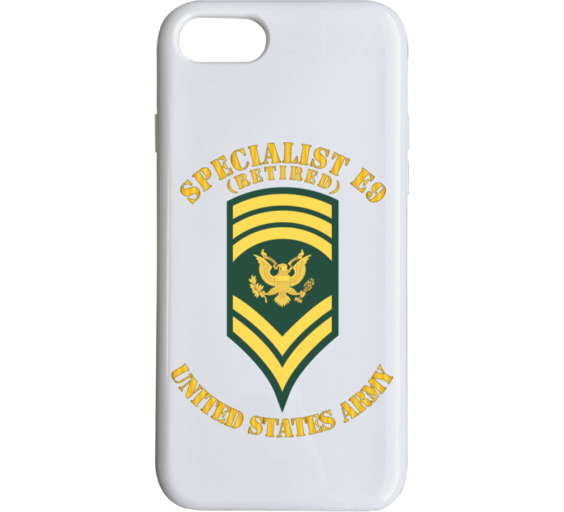 Army - Enlisted - Spc 9 - Specialist E9  - Std - Retired Phone Case