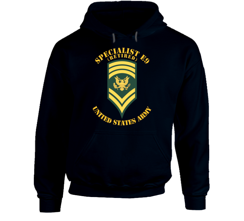 Army - Enlisted - Spc 9 - Specialist E9  - Std - Retired Hoodie