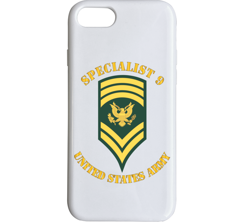 Army - Enlisted - Spc 9 - Specialist 9  - Std Phone Case