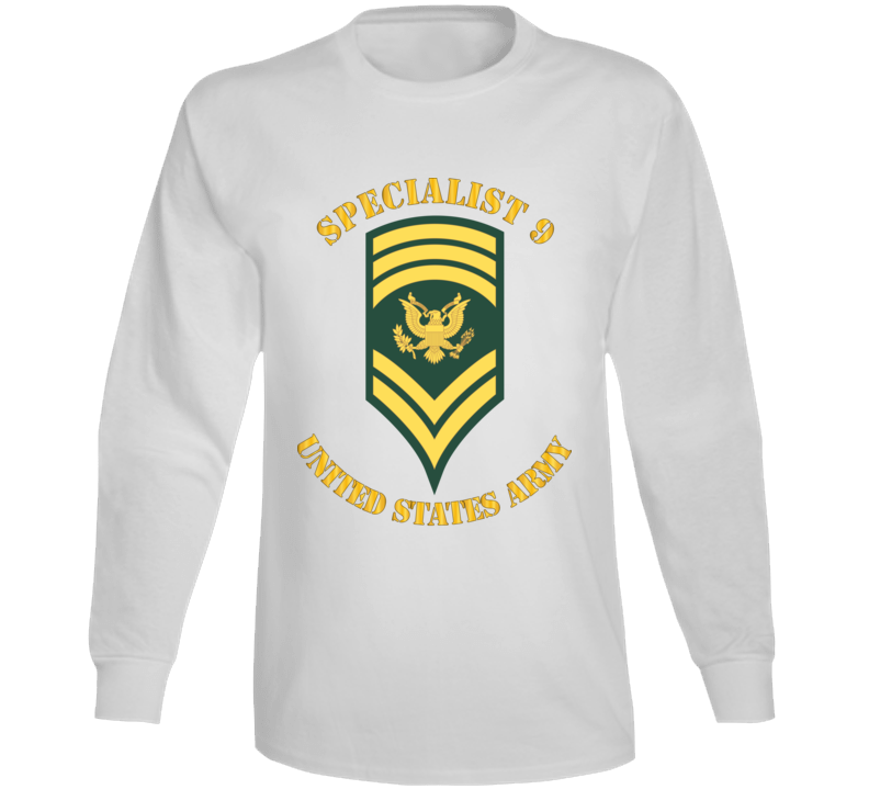 Army - Enlisted - Spc 9 - Specialist 9  - Std Long Sleeve