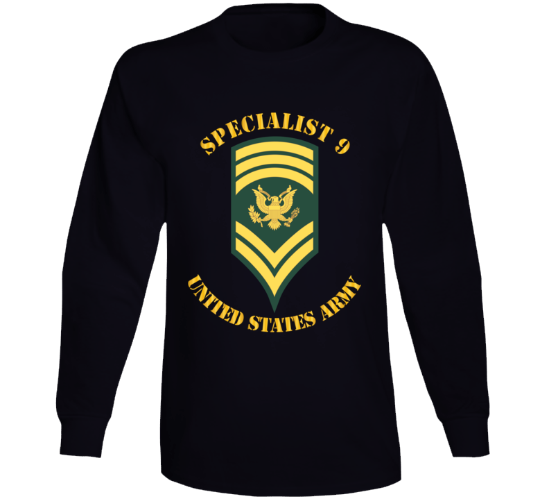 Army - Enlisted - Spc 9 - Specialist 9  - Std Long Sleeve