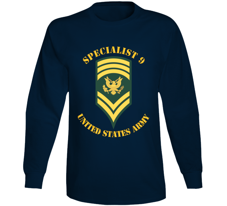 Army - Enlisted - Spc 9 - Specialist 9  - Std Long Sleeve