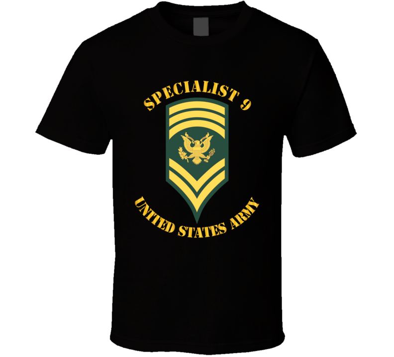 Army - Enlisted - Spc 9 - Specialist 9  - Std T Shirt