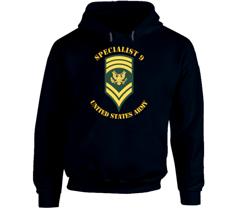 Army - Enlisted - Spc 9 - Specialist 9  - Std Hoodie