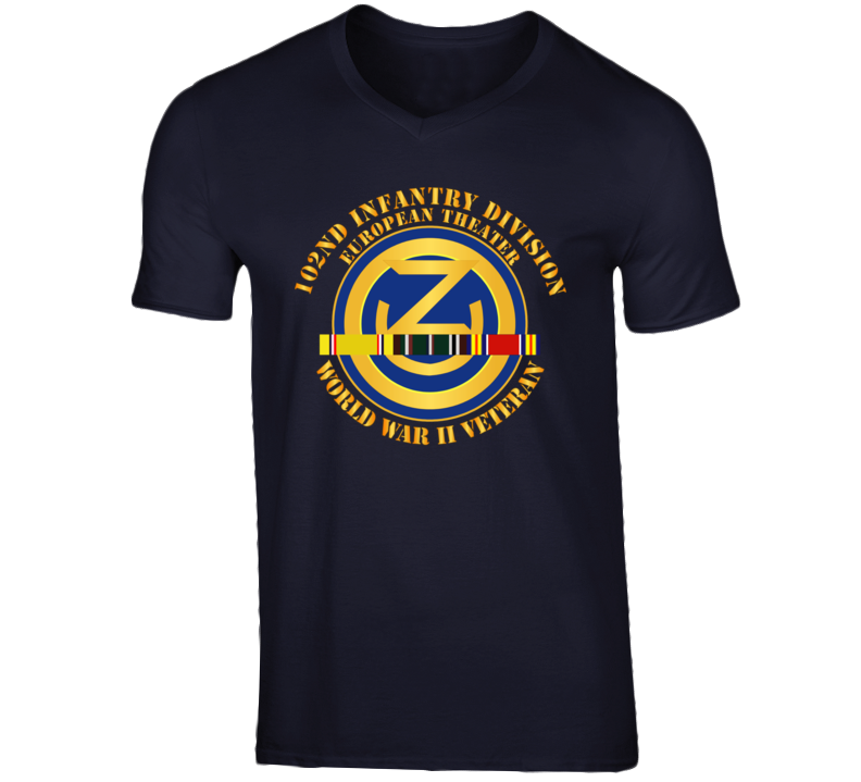 Army - 102nd Infantry Division - Europe - Wwii - Wo Drop V-neck