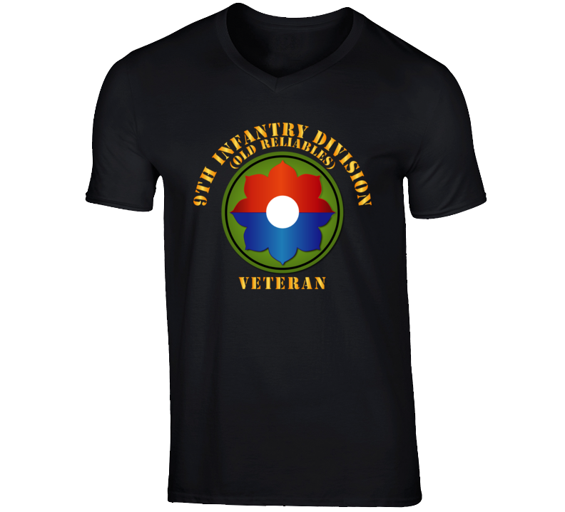 Army -  9th Infantry Div - Veteran - Old Reliables V-neck