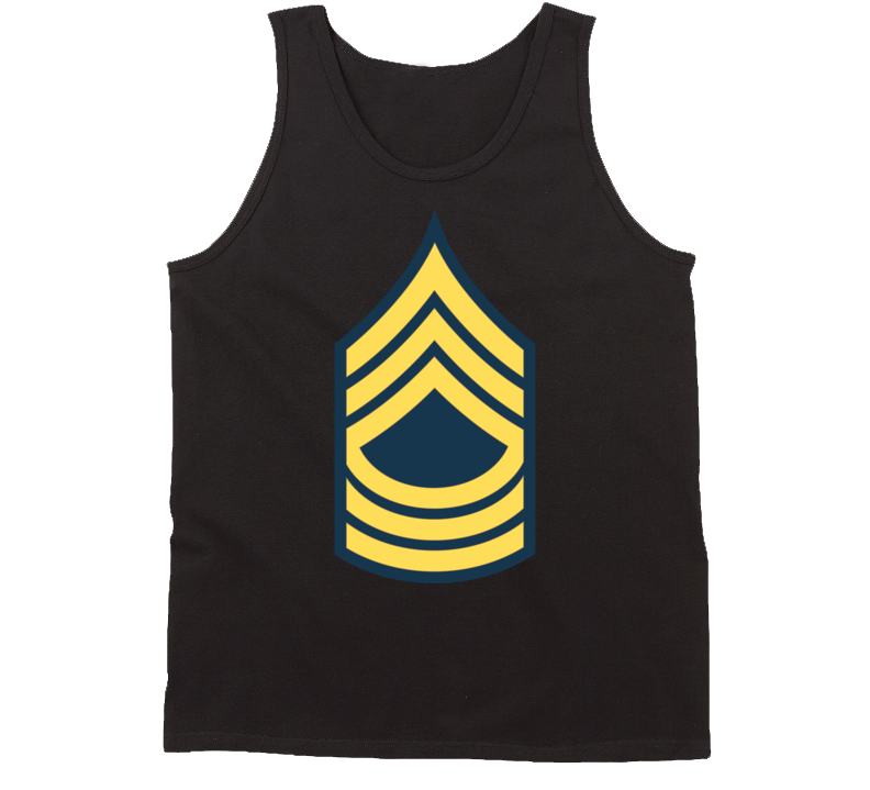 Army - Enlisted - MSG - Master Sergeant  - Blue wo Txt Tanktop